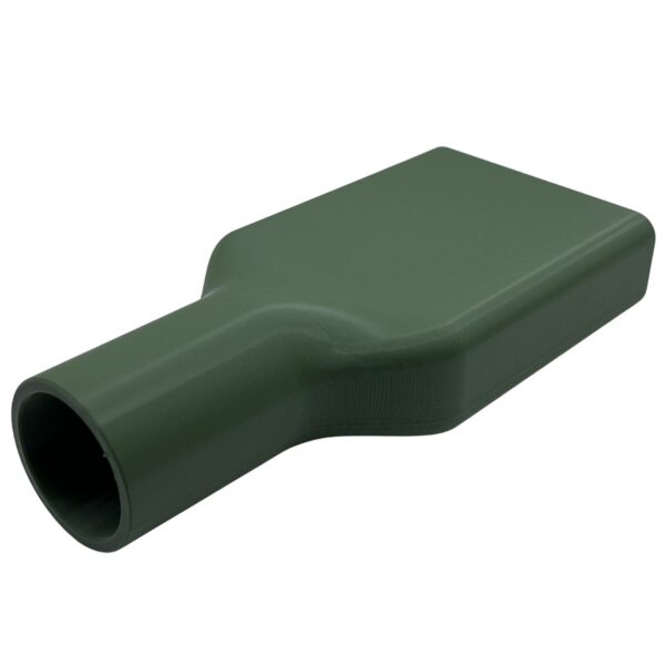 Adapter szeroki MojaSsawka 6,5 cm w kolorze ciemnozielonym – widok ukośny z boku