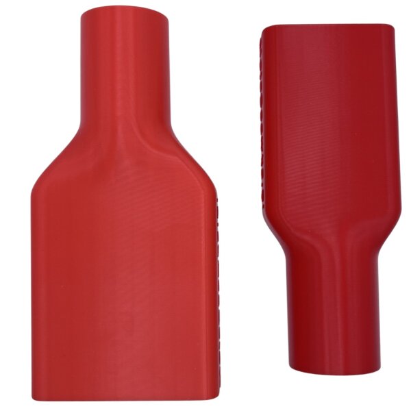 Zestaw Mini MojaSsawka: adapter szeroki 6,5 cm czerwony i wąski 4,5 cm czerwony