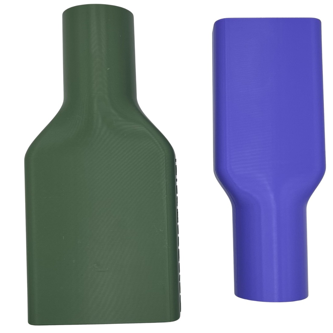 Zestaw Mini MojaSsawka: adapter szeroki 6,5 cm ciemnozielony i wąski 4,5 cm fioletowy