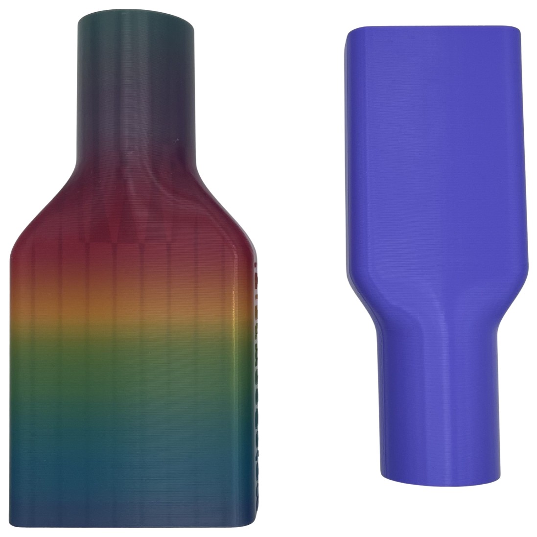 Zestaw Mini MojaSsawka: adapter szeroki 6,5 cm wielokolorowy i wąski 4,5 cm fioletowy