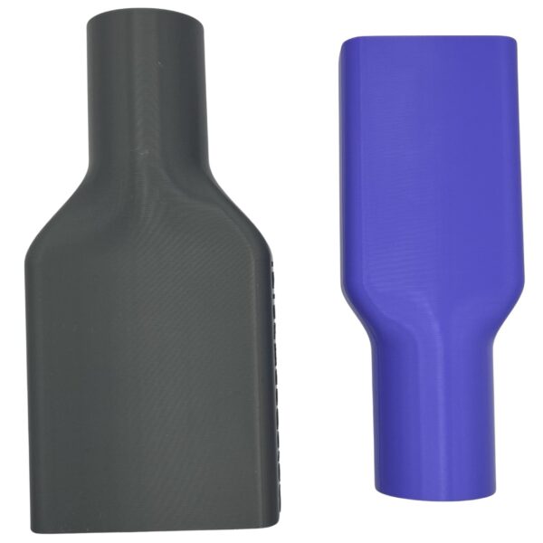 Zestaw Mini MojaSsawka: adapter szeroki 6,5 cm szary i wąski 4,5 cm fioletowy